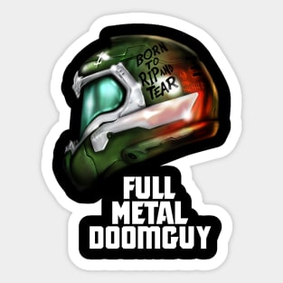 Full Metal Doomguy Sticker